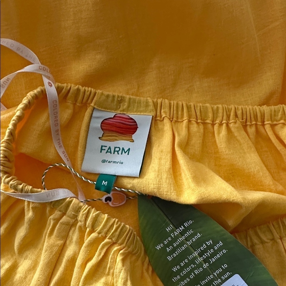 FARM Rio Bright Yellow One-Shoulder Dress - Picture 5 of 5